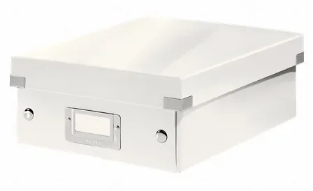 Leitz Click & Store WOW lokerikkolaatikko, pieni, 84 % kierrätyskartonki, Valkoinen, Kartonki, 600 g