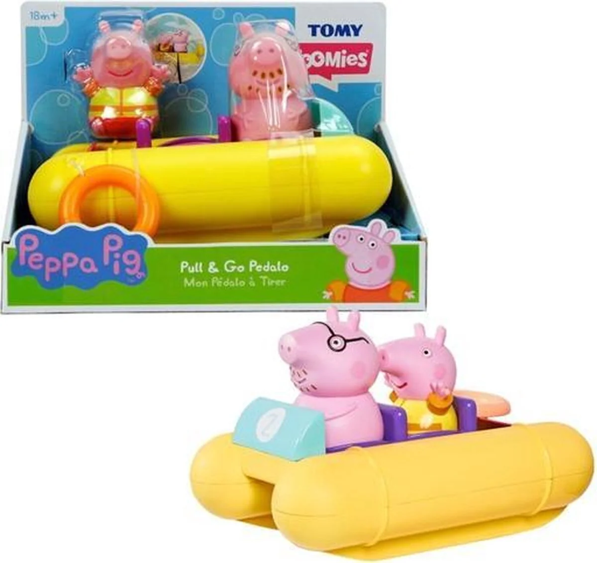 Tomy Toomies Peppa Pig Pull & Go Pedalo