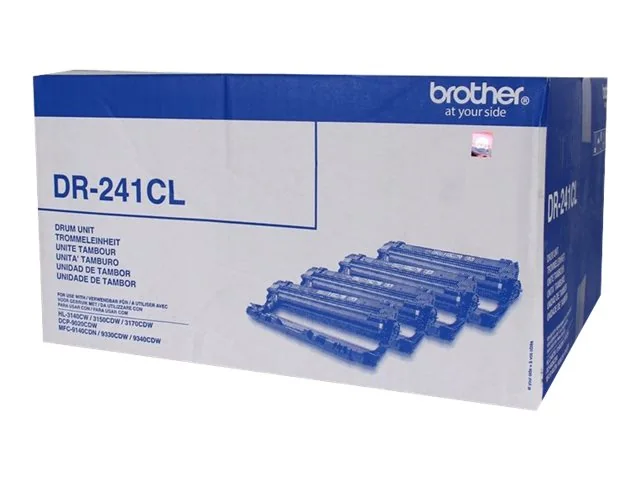 Brother DR-241CL, Alkuperäinen, Brother HL-3140/HL-3150/HL-3170, DCP-9020CDW MFC-9140CDN, MFC-9330CDW, MFC-9340CDW, 15000 sivua, LED-tulostus, musta, Syaani, Magenta, Keltainen, Kiina