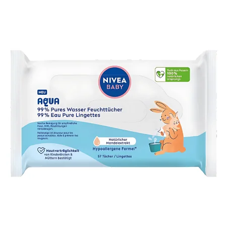 Nivea Baby 99% Kosteuspyyhkeet – 57 kpl