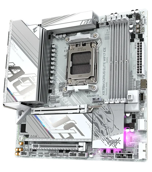 Gigabyte Aorus X870M Elite ICE WiFi 7 AM5 mATX -emolevy