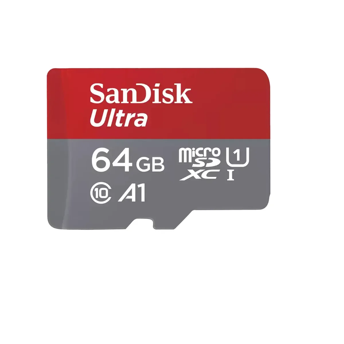 SanDisk Ultra, 64 GB, MicroSDXC, Luokka 10, UHS-I, Class 1 (U1), Magneettisuojattu, Iskunkestävä, Lämmönkestävä, Vesitiivis, Röntgensäteenkestävä