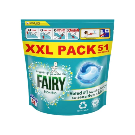 Fairy Non Bio Sensitive Skin -pesupussit - 51 kpl.