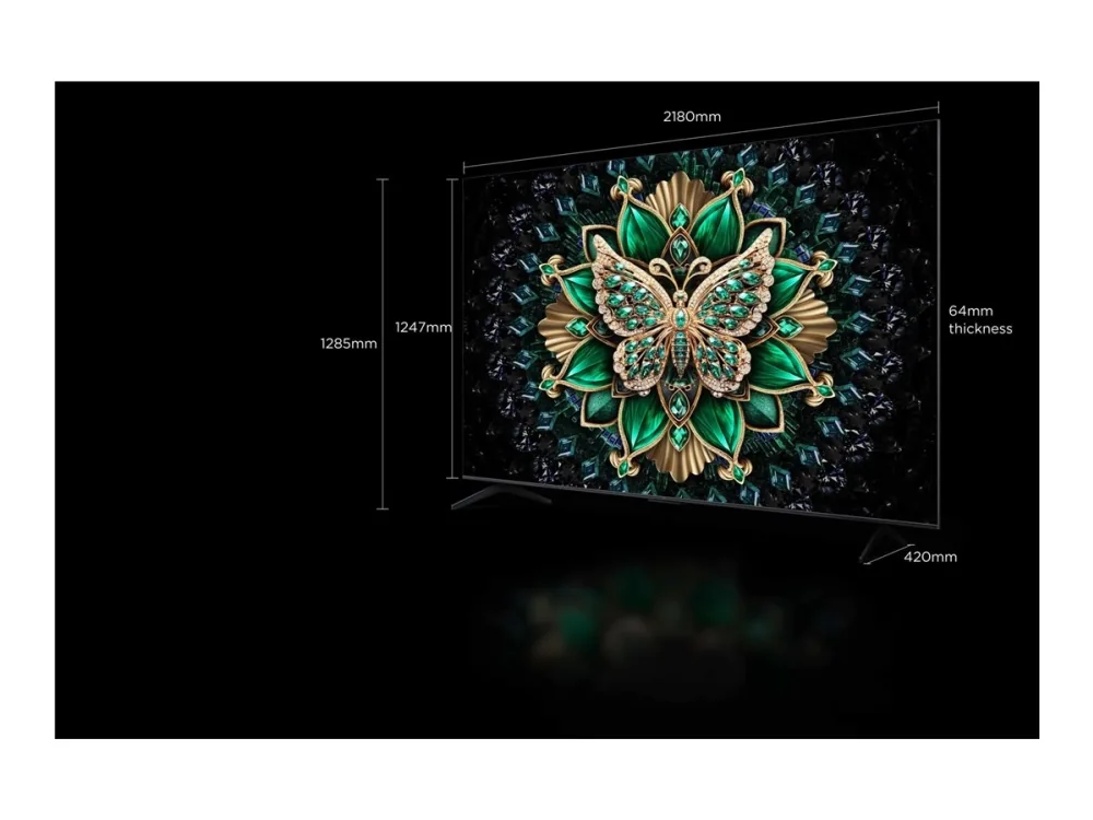 TCL 65" Televisio LED 4K 65C6K - C6K Series - QD-MiniLED TV