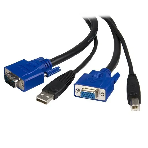 Startech Startech.com Svusb2n1_6 Kvm-kaapeli Musta 1,8 M