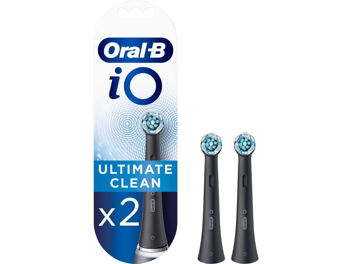 Oral-B iO Ultimate Clean 80335625 toothbrush head 2 pc(s) Black
