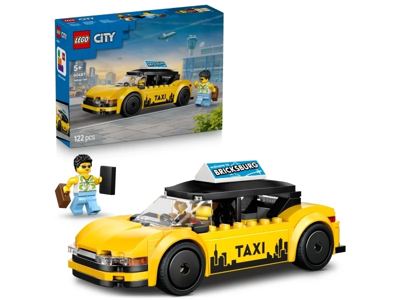 LEGO City 60487 Keltainen taksi