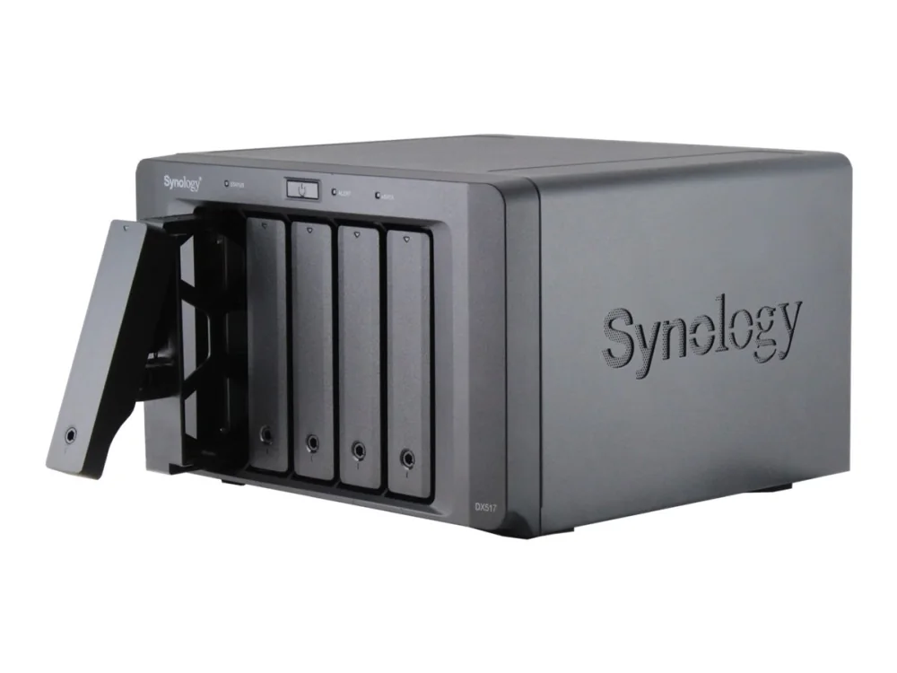 Synology DX517, 0 TB, 3,91 kg, Työpöytä, Musta