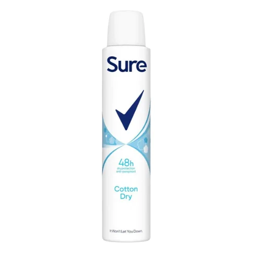 Sure Cotton Dry Antiperspirantti Deodoranttisuihke - 200 ml