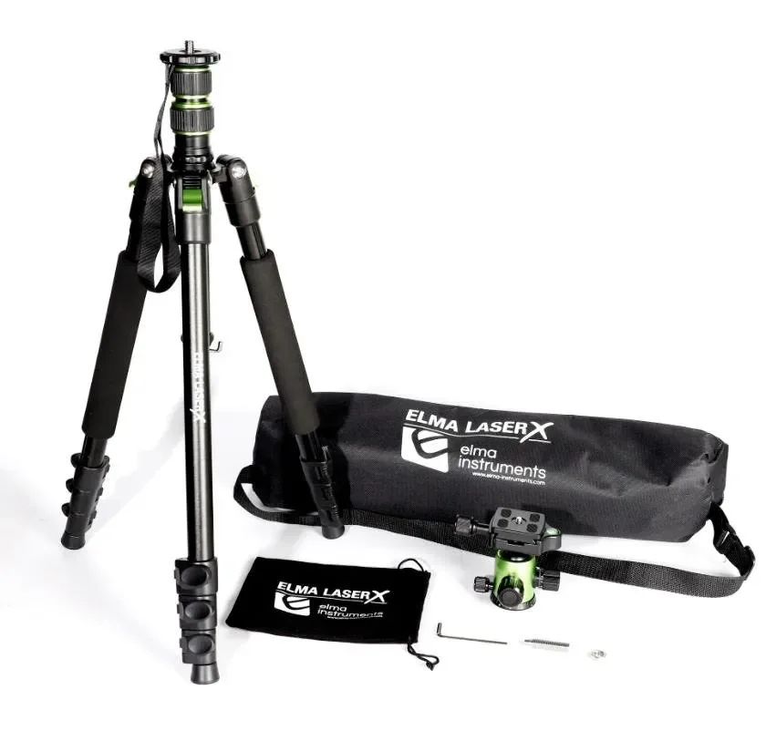 Elma Instruments laser x tripod trefod m tilthoved og 1/4 gevind i taske
