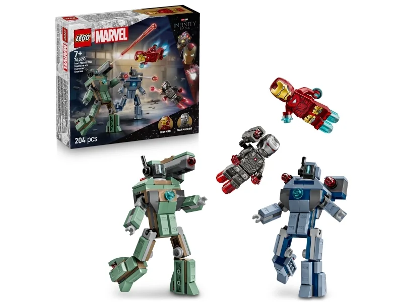 LEGO Super Heroes 76320 Iron Man ja Sotakone vastaan Hammer-dronet