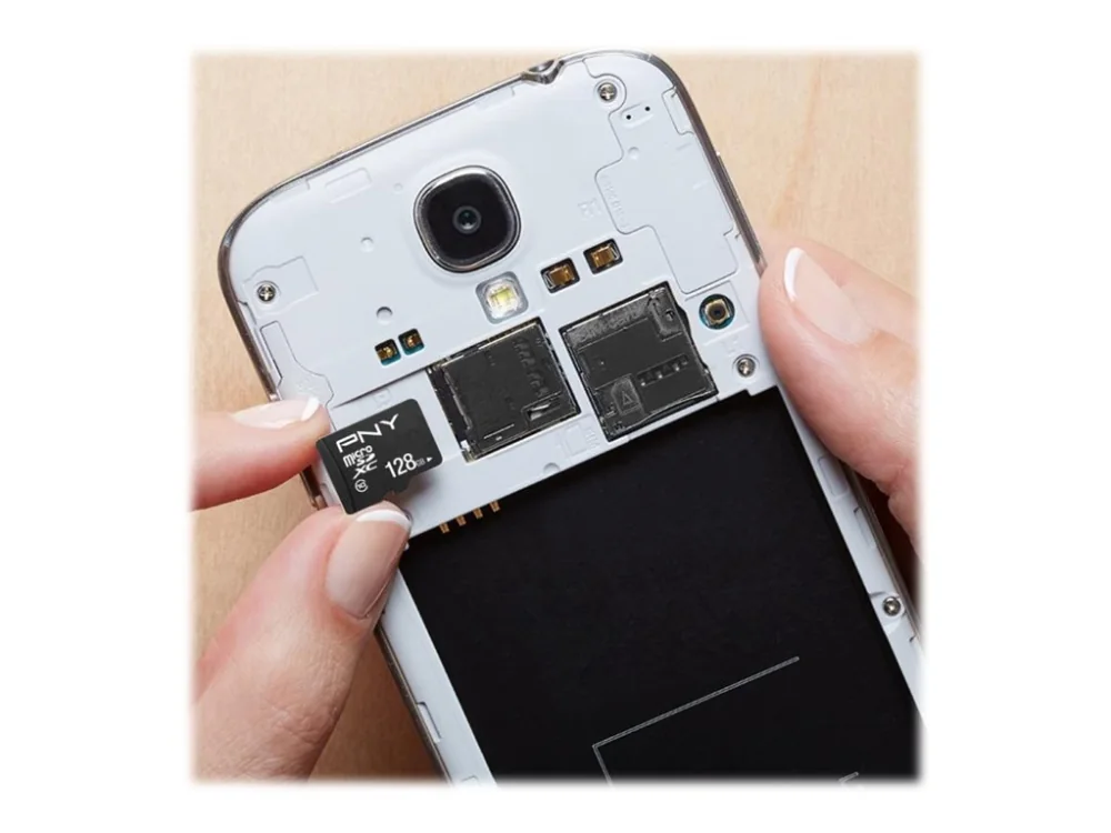 PNY Performance Plus, 128 GB, MicroSDXC, Luokka 10, Musta