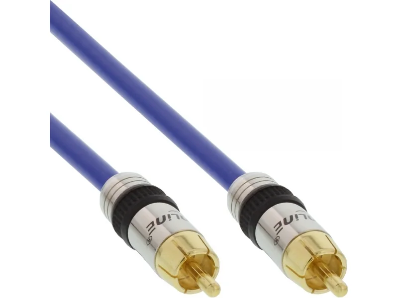 InLine 4043718018307, RCA, Hanstik, RCA, Hanstik, 20 m, Blå