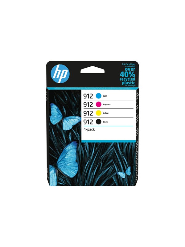 HP 912 -mustekasettipakkaus, monivärinen, 4 kpl