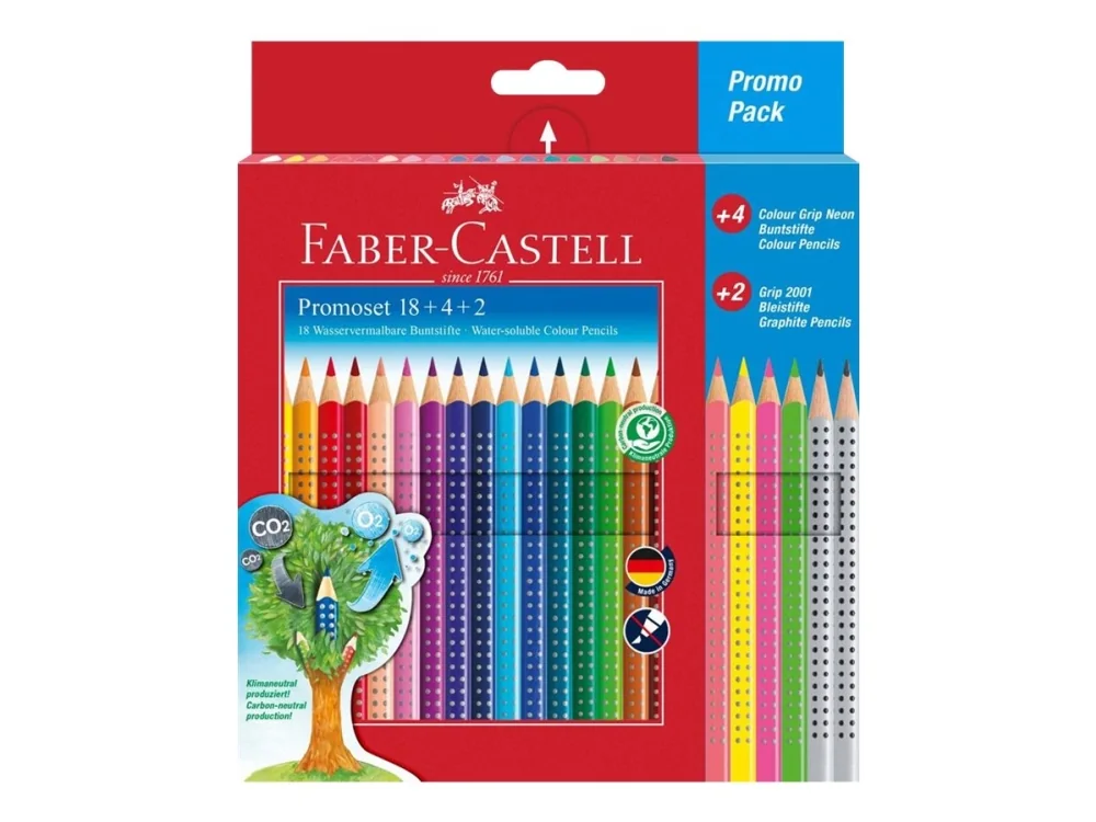 Faber-Castell Promotion set Colour Grip 18+4+2