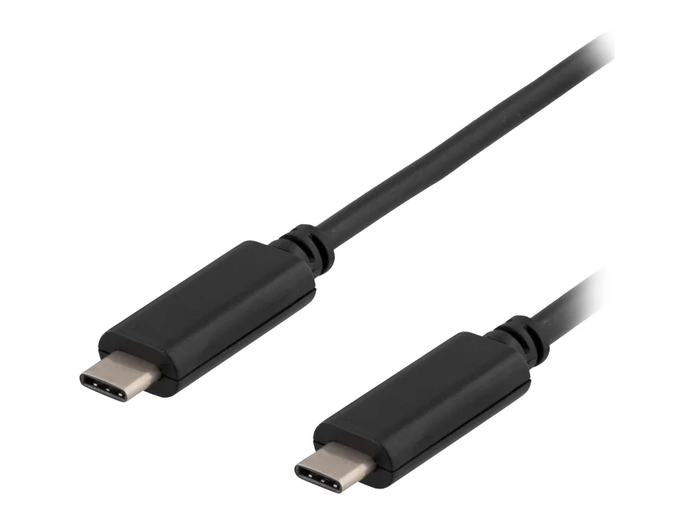 Deltaco USBC-1052 - USB-C cable - 24 pin USB-C to 24 pin USB-C - 25 cm