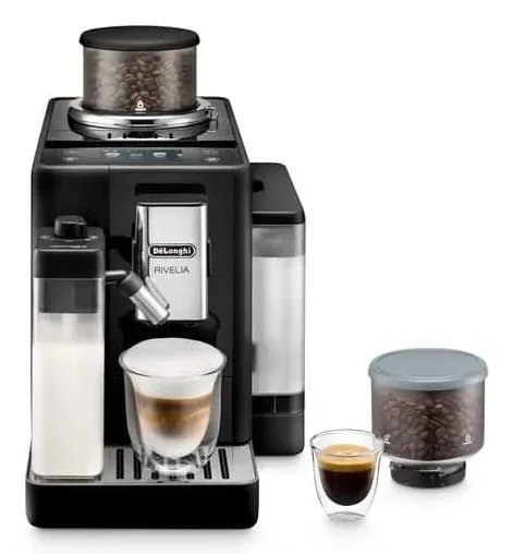 DeLonghi Rivelia EXAM440.55.B -täysautomaattinen espressokone, musta