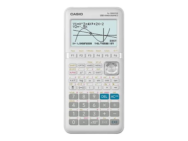 Casio fx-9860GIII, Tasku, Graafinen laskin, 12 lukua, Flash, Akku, Valkoinen