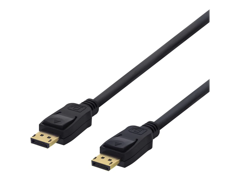 Deltaco DisplayPort 1.2 -kaapeli, jossa 4K, 5 m, musta