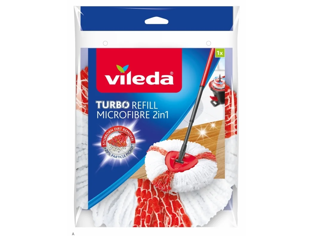Vileda Helppo pyörivä ja puhdistava Turbo Exktra -mopin pää