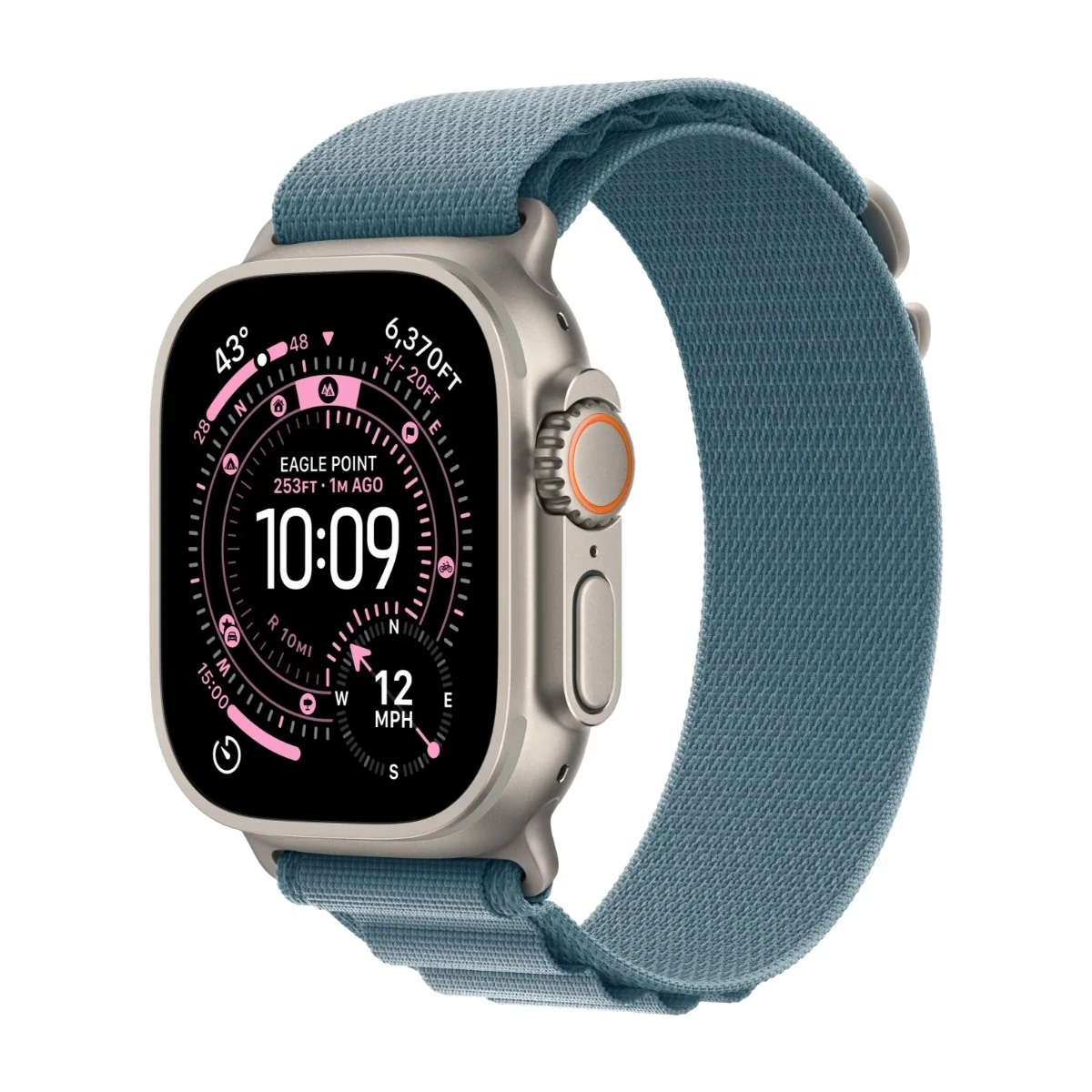 Apple Watch Ultra 3 49mm (luon.vaal. tit./vaaleansin. Alpine ran.) L