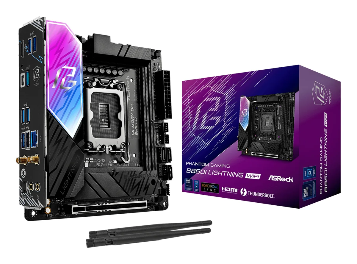 ASRock B860I Lightning WiFi 6E LGA1851 Mini-ITX -emolevy