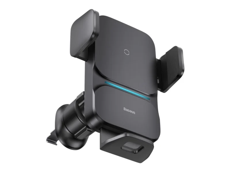 Baseus Wisdom Wireless Charging Air vent Electric Car Phone Holder (black)