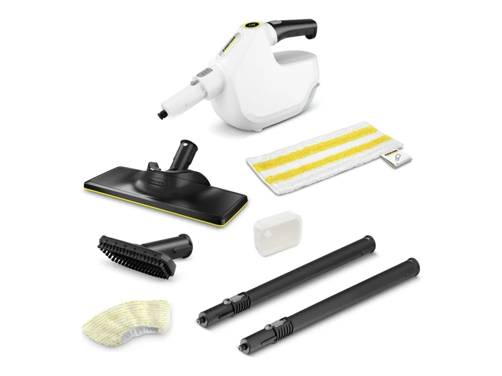 Kärcher SC 1 Multi & Up, Kannettava höyrypesuri, 0,2 L, musta, Keltainen, 5 m, 1300 W, 220-240 V