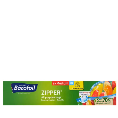 Bacofoil Vetoketjulliset Yleispussit Medium - 8 kpl