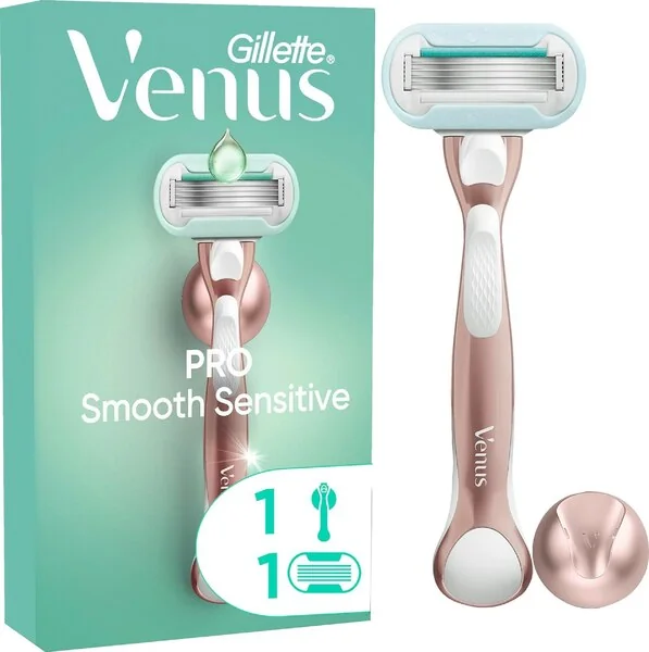 Gillette-Venus Pro Smooth Sensitive Handle + 1 refill + 1 hook