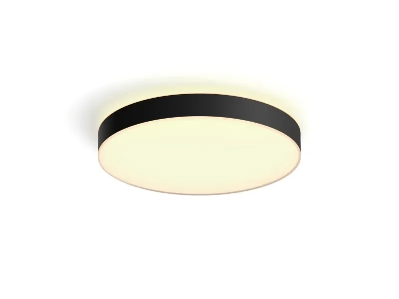 Philips Hue White ambiance Enrave XL - Kattolamppu - LED - 48 W - luokka F - lämmin - viileä valkoinen valo - 2200-6500 K - musta