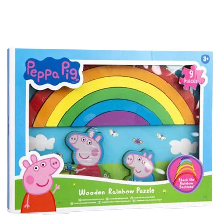 Peppa Pig Puinen Sateenkaari Palapeli