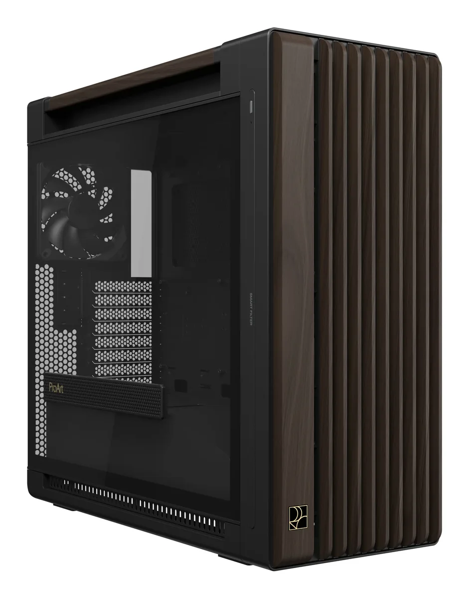 ASUS PROART PA602 Walnut Wood TG - Kotelot - Miditower - Ruskea