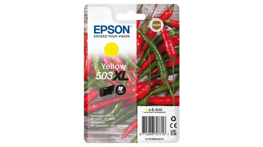 Epson 503 XL-mustekasetti, 6.4 ml, keltainen