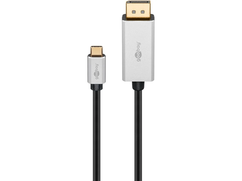 Goobay 60176, 2 m, USB Type-C, DisplayPort, Hanstik, Hanstik, Hanstik, Lige