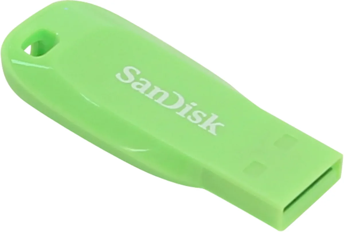 SanDisk Cruzer Blade USB 2.0 32 Gt -muistitikku, vihreä