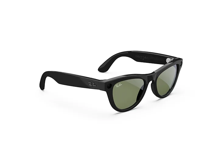 Meta Ray-Ban Gen1 Wayfarer Shiny Black Clear