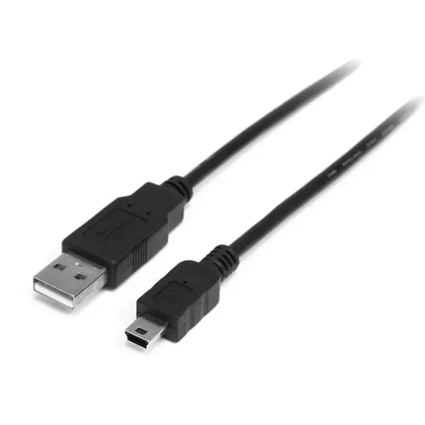 StarTech USB-A – Mini USB -kaapeli, 1 m, musta
