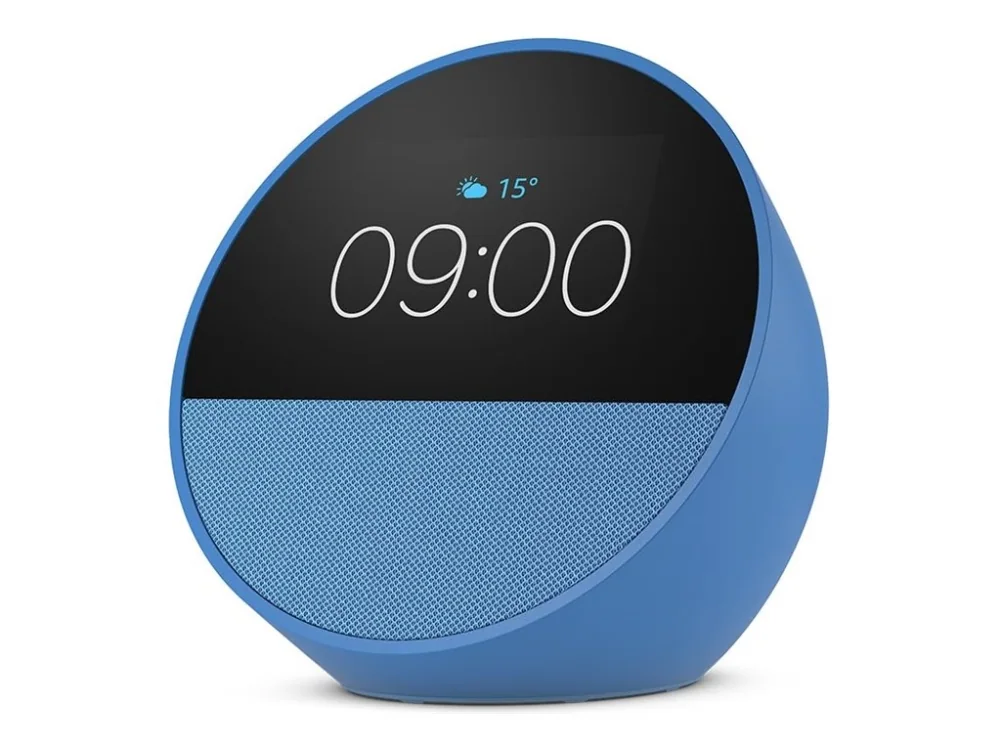 Amazon Echo Spot, Amazon Alexa, Pyöreä, Sininen, 7,19 cm (2.83), 320 x 240 pikseliä, MediaTek