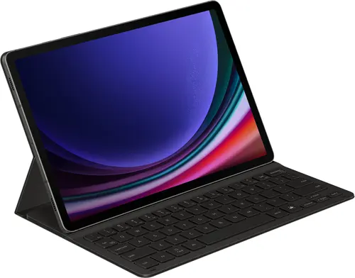 Samsung Galaxy Tab S10 FE / Tab S9 FE / Tab S9 - Book Cover Keyboard Slim - Black (Nordic) - Näppäimistö & Foliosetti - Pohjoismainen - Musta
