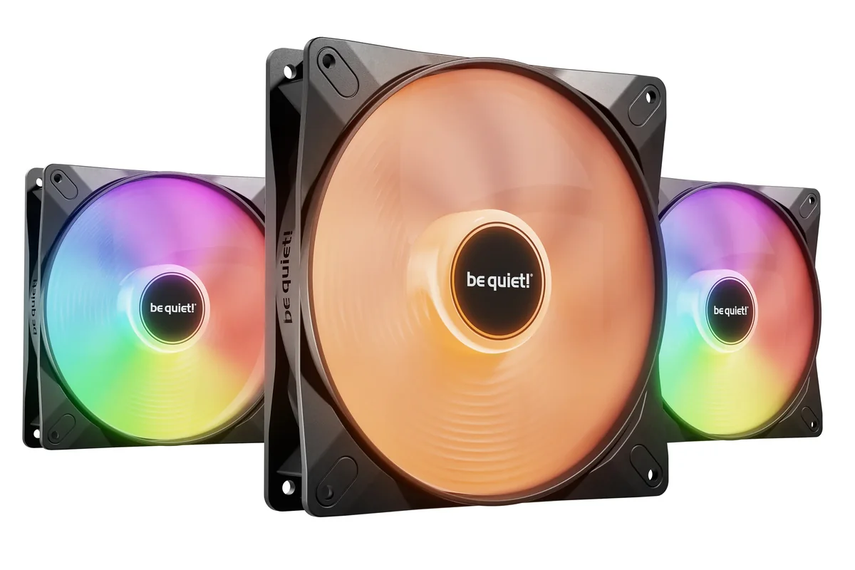 be quiet! LIGHT WINGS LX 140 (3-pack) - Kotelotuuletin - 140mm - Musta RGB LED valolla - 23 dBA