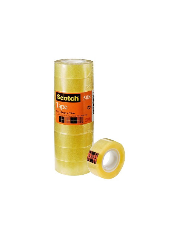Tape Scotch 508 15mmx33m tower clear (10)