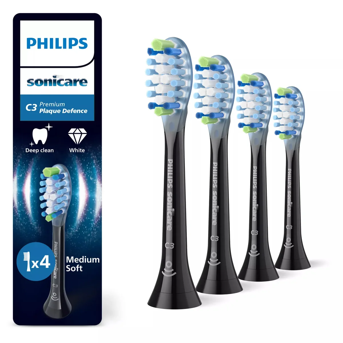 Sonicare Plaque Defence -harjaspäät, 4 kpl, syväpuhdistus