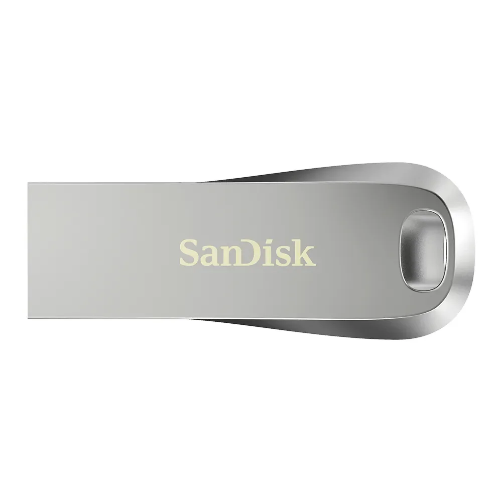 SanDisk Ultra Luxe, 64 GB, USB A-tyyppi, 3.2 Gen 1 (3.1 Gen 1), 150 MB/s, Ilman suojusta, Hopea