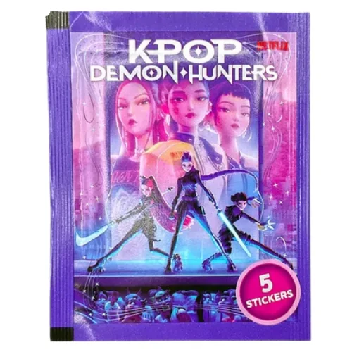 K-Pop Demon Hunters Official Sticker Collection Packet – 5 Kpl