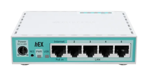 MikroTik hEX refresh E50UG 5-port - Ethernet-reititin, valkoinen
