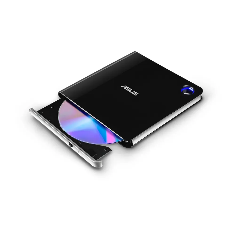ASUS SBW-06D5H-U, ohut ulkoinen Blu-ray-kirjoitin, USB 3.1, musta, hopea