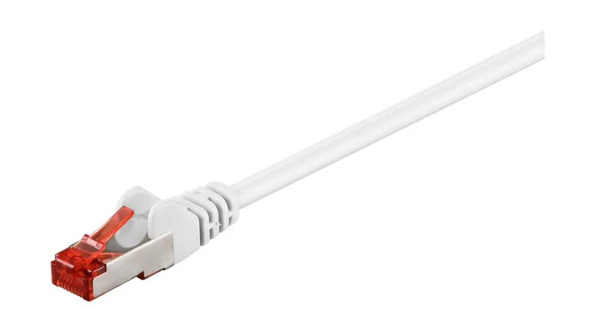 MicroConnect Cat6 F/UTP RJ45 0.25m -verkkokaapeli, valkoinen