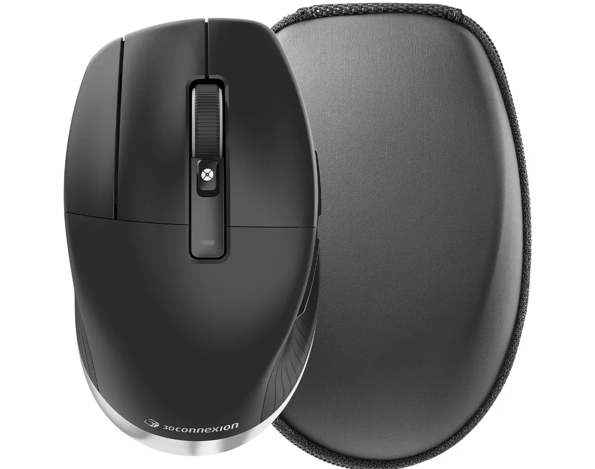 3dconnexion 3dx Cadmouse Pro Wireless Left Rf Wireless + Bluetooth Hiiri Musta, Hopea