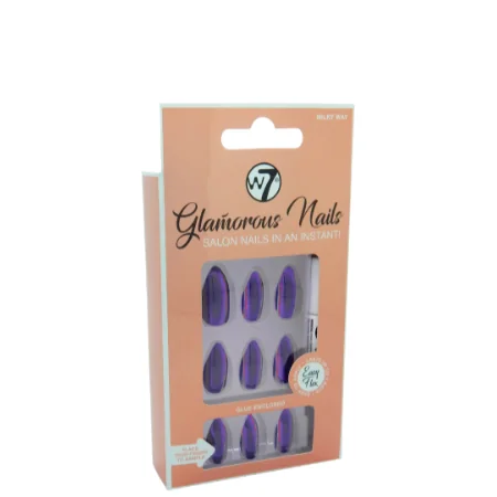 W7 Glamorous Nails Milky Way - 24 kpl